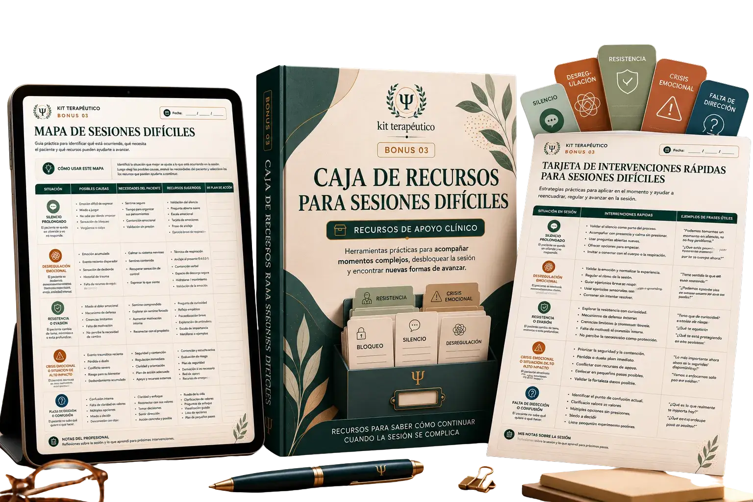 Caja de Recursos para Sesiones Difíciles