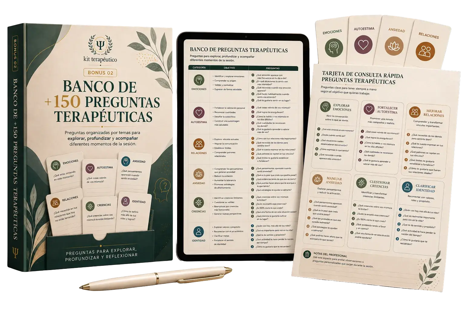 Banco de +150 Preguntas Terapéuticas